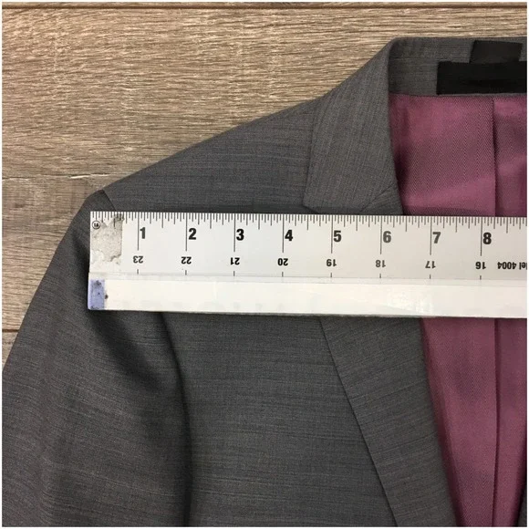 ZANETTI Mens Blazer Sport Coat Casual Jacket Size 40S Slim Fit Wool Suit‎